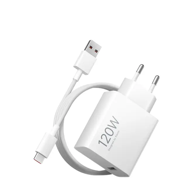 Carregador Xiaomi HyperCharge 120W + Cabo USB-A