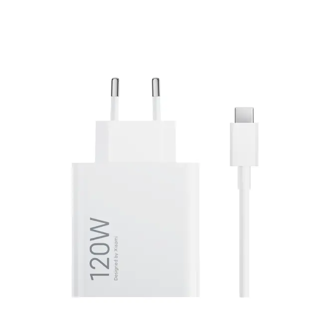 Carregador Xiaomi HyperCharge 120W + Cabo USB-A