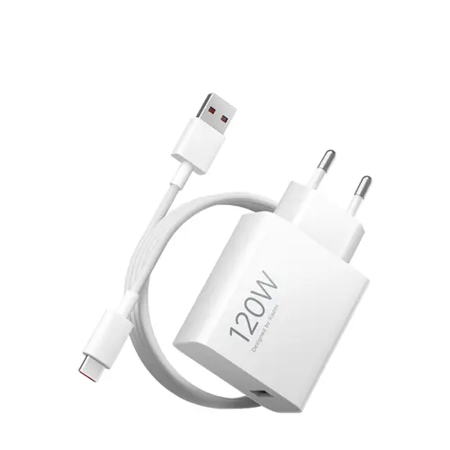 Carregador Xiaomi HyperCharge 120W + Cabo USB-A