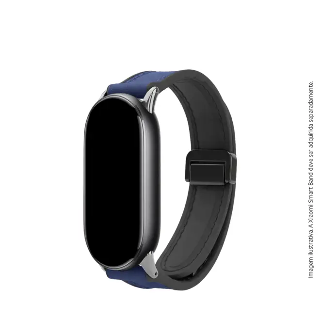 Bracelete de Couro para Xiaomi Smart Band 8/9/10