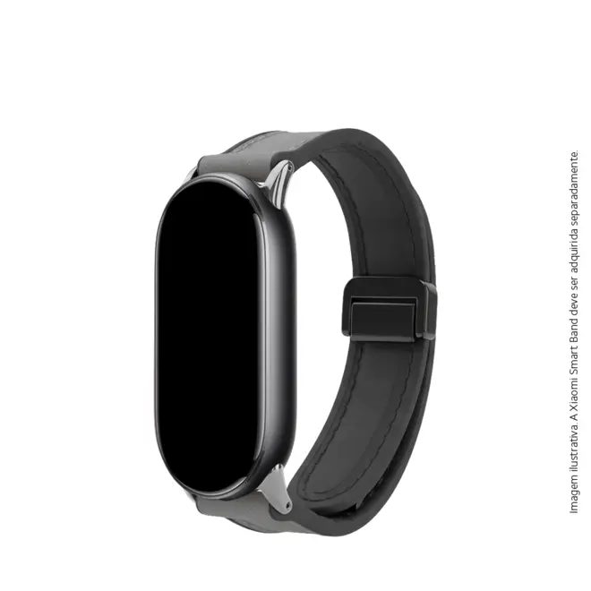 Bracelete de Couro para Xiaomi Smart Band 8/9/10