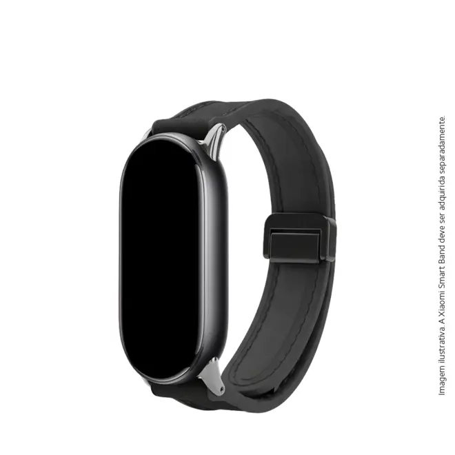 Bracelete de Couro para Xiaomi Smart Band 8/9/10