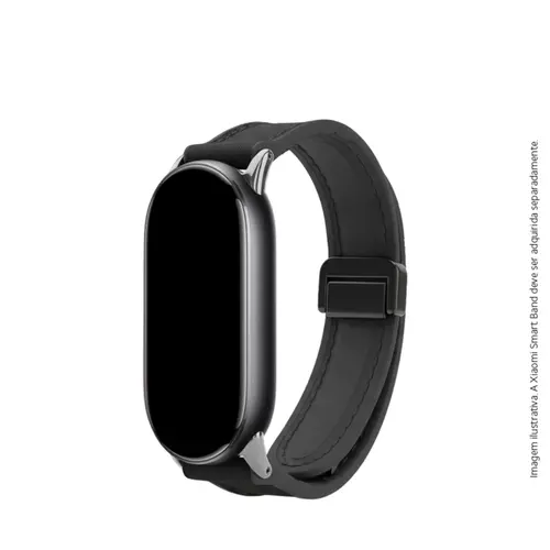 Bracelete de Couro para Xiaomi Smart Band 8/9/10