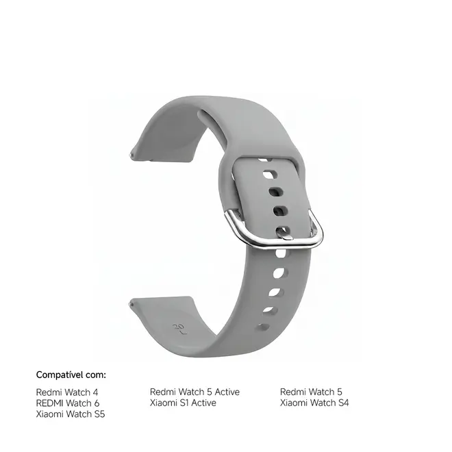 Pulseira Silicone 22mm p/ Diversos Smartwatches Xiaomi