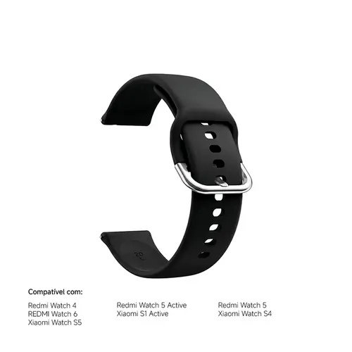 Pulseira Silicone 22mm p/ Diversos Smartwatches Xiaomi