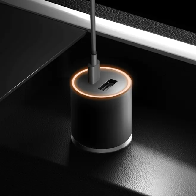 Carregador Veicular 100W (USB-A + USB-C) + Cabo USB-C