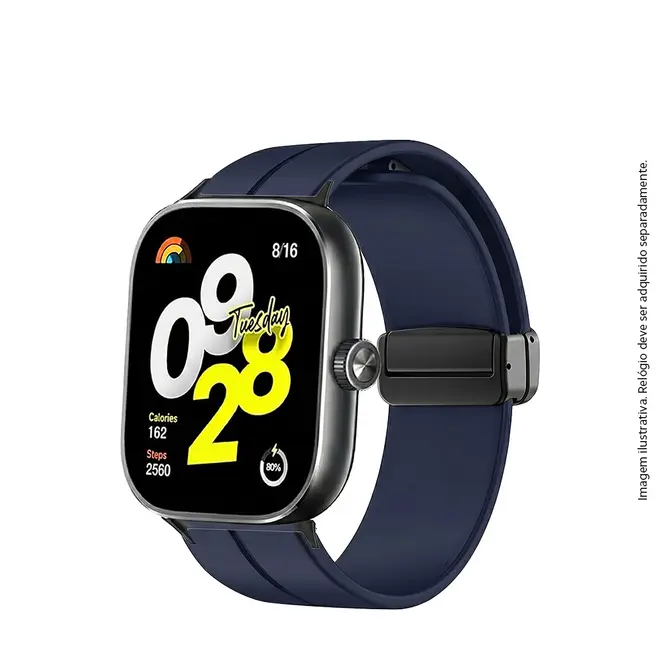 Pulseira Silicone 22mm Magnética para Smartwatches Xiaomi