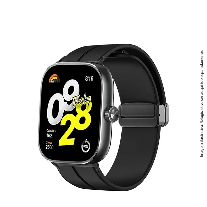 Pulseira Silicone 22mm Magnética para Smartwatches Xiaomi