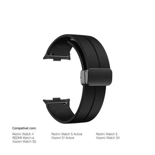 Pulseira Silicone 22mm Magnética para Smartwatches Xiaomi