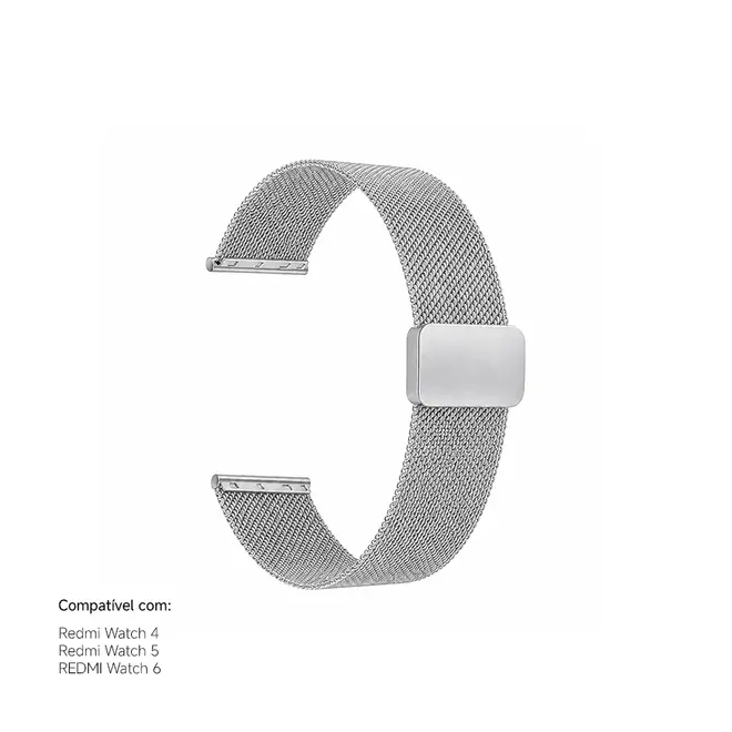 Pulseira de Aço Inoxidável 22mm para Smartwatches