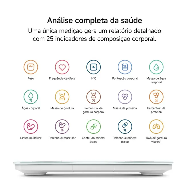 Balança Corporal Inteligente de Bioimpedância S400
