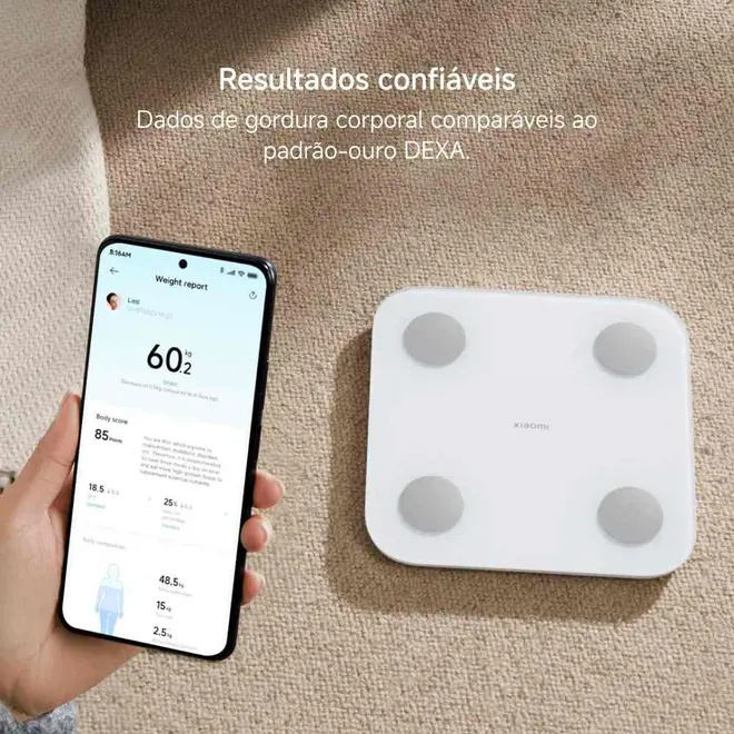 Balança Corporal Inteligente de Bioimpedância S400