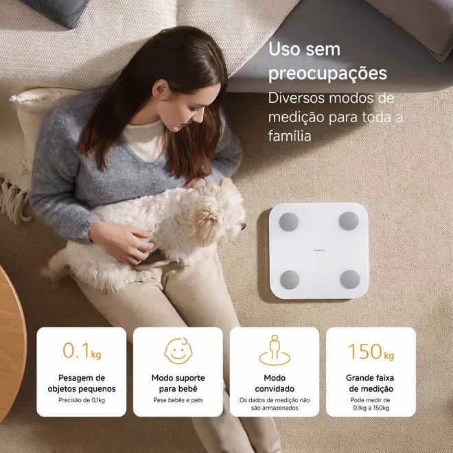 Balança Corporal Inteligente de Bioimpedância S400